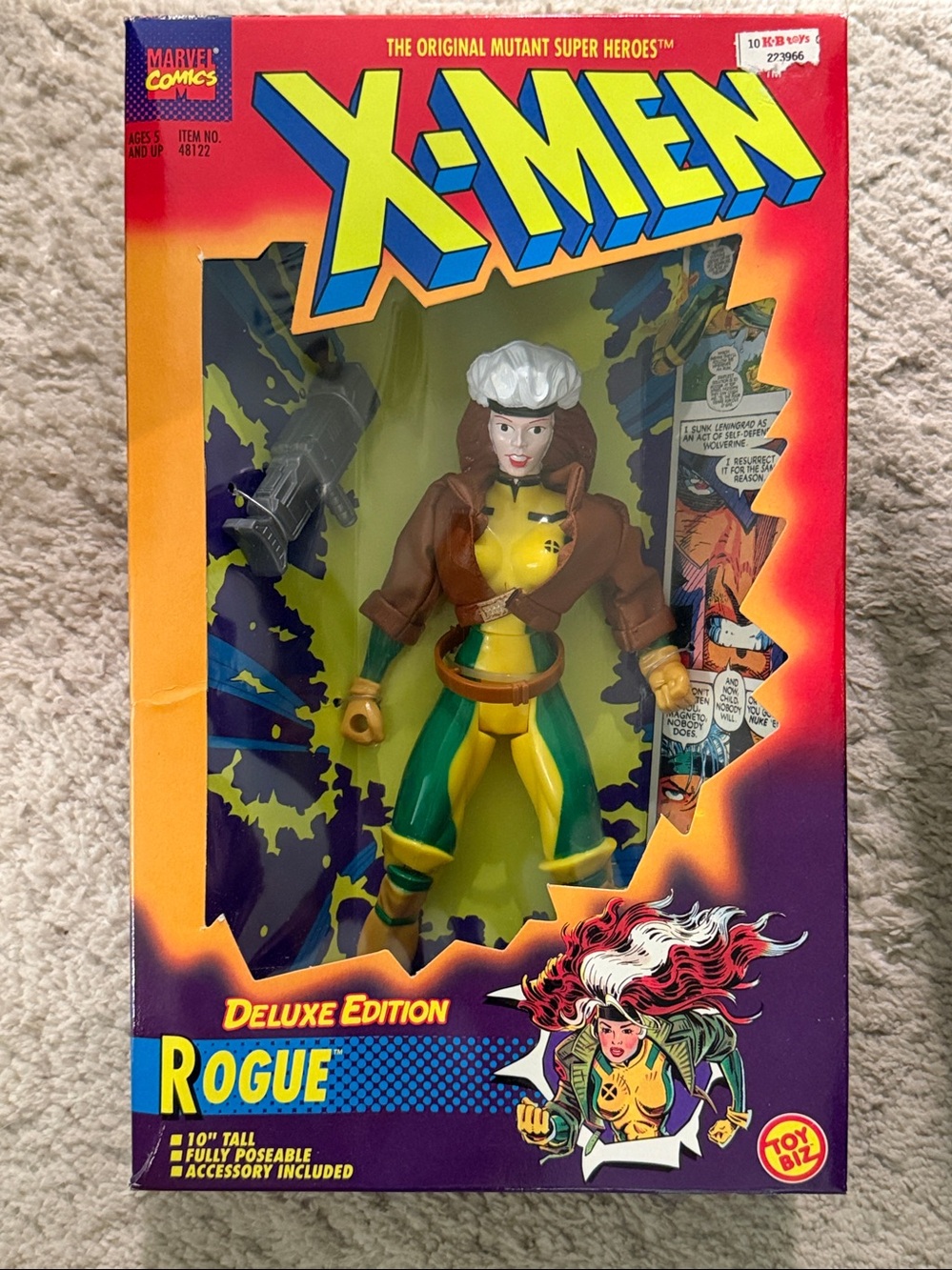 Marvel X-Men "Rogue" Deluxe Edition 10" Poseable Action Figure Toy Biz 1995 NIB